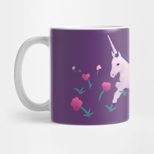 Unicorn Resting in Roses Mug